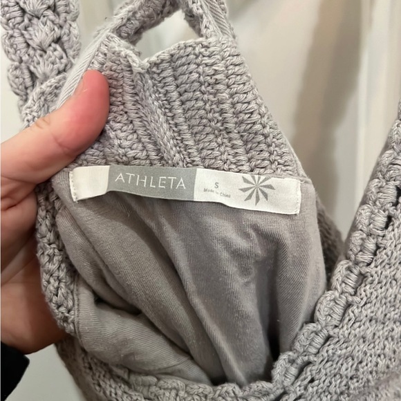 Athleta Crochet Silver/Gray Dress size small - Picture 6 of 7